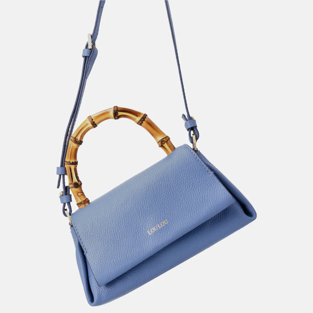 Loulou Essentiels Mae Bamboo handtas hortensia bij Duifhuizen