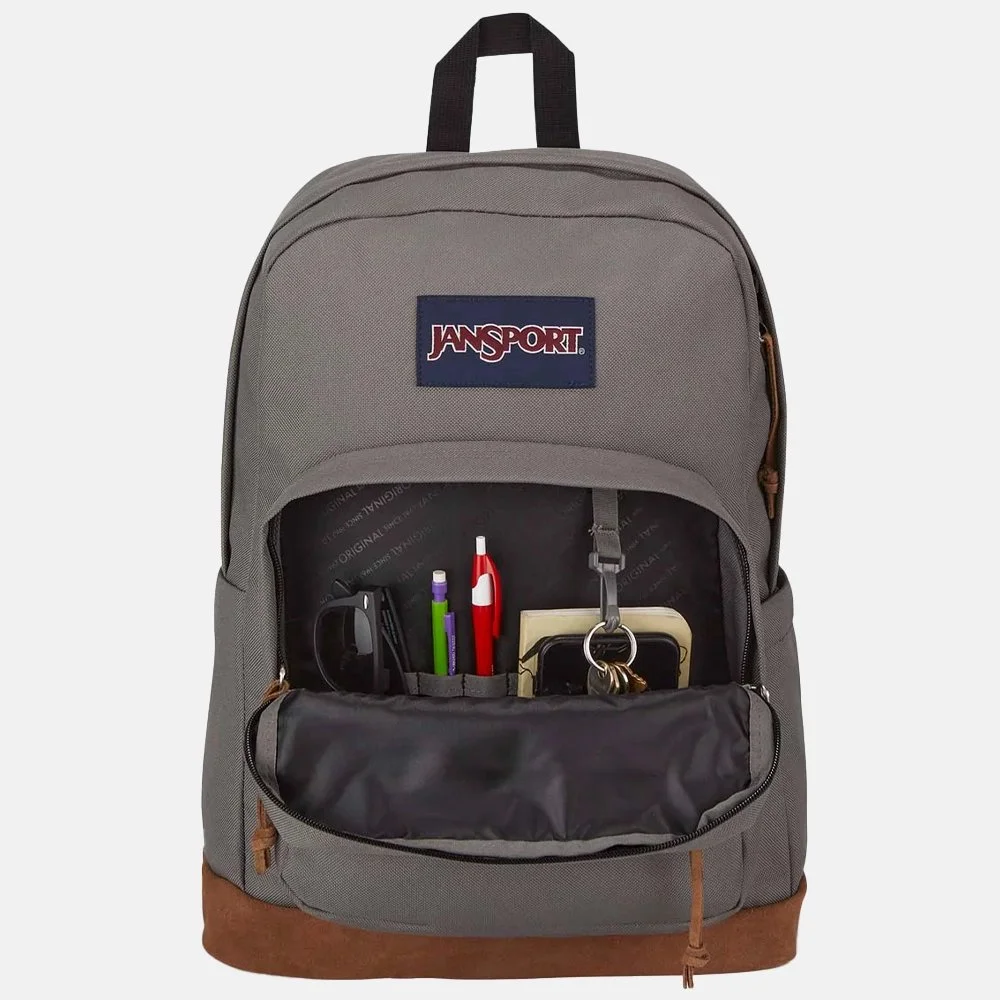JanSport Right Pack rugzak 15 inch graphite grey bij Duifhuizen
