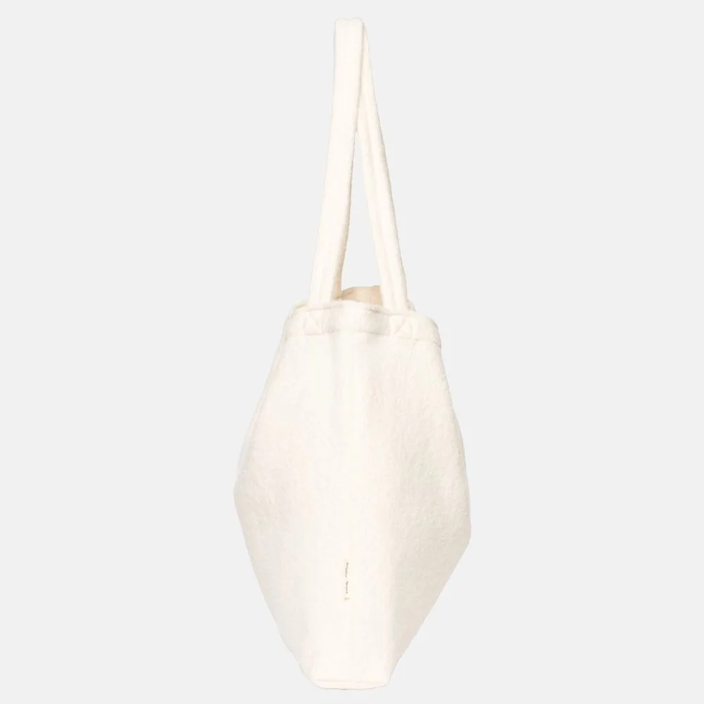 Studio Noos Wool Mom-Bag shopper off white bij Duifhuizen
