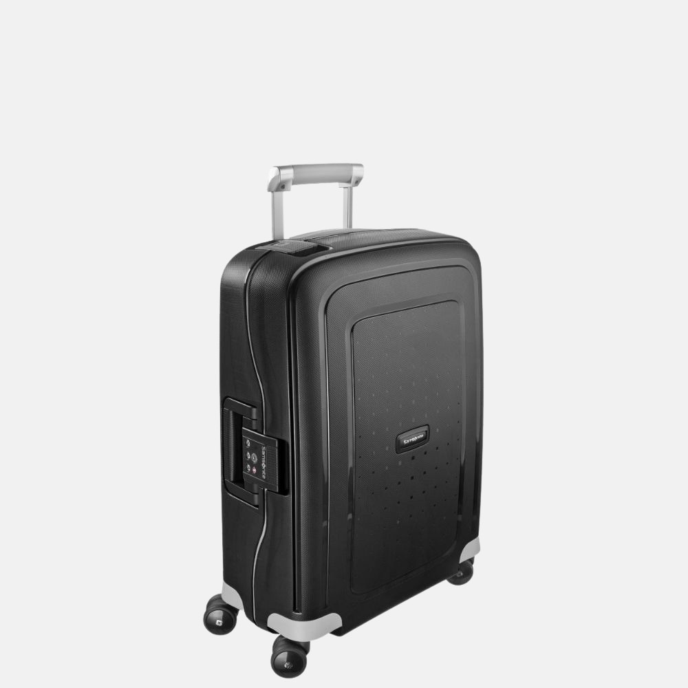 Samsonite S'Cure spinner 55 cm black bij Duifhuizen