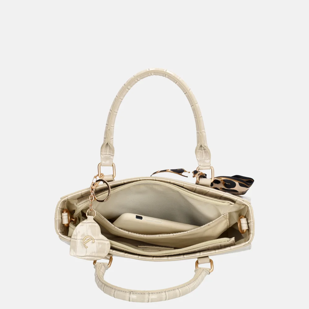 Charm London Knightbridge handtas beige bij Duifhuizen