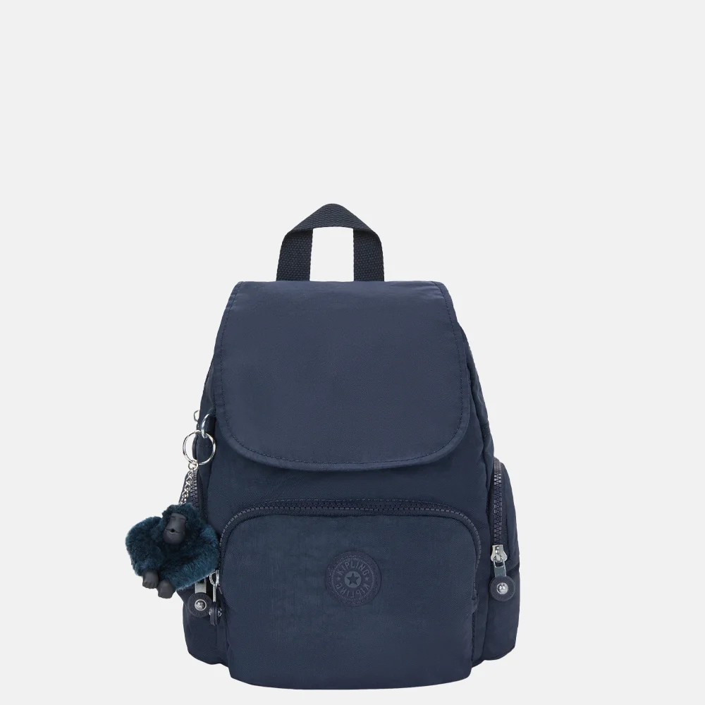 Kipling City Zip rugzak mini blue bleu 2 bij Duifhuizen