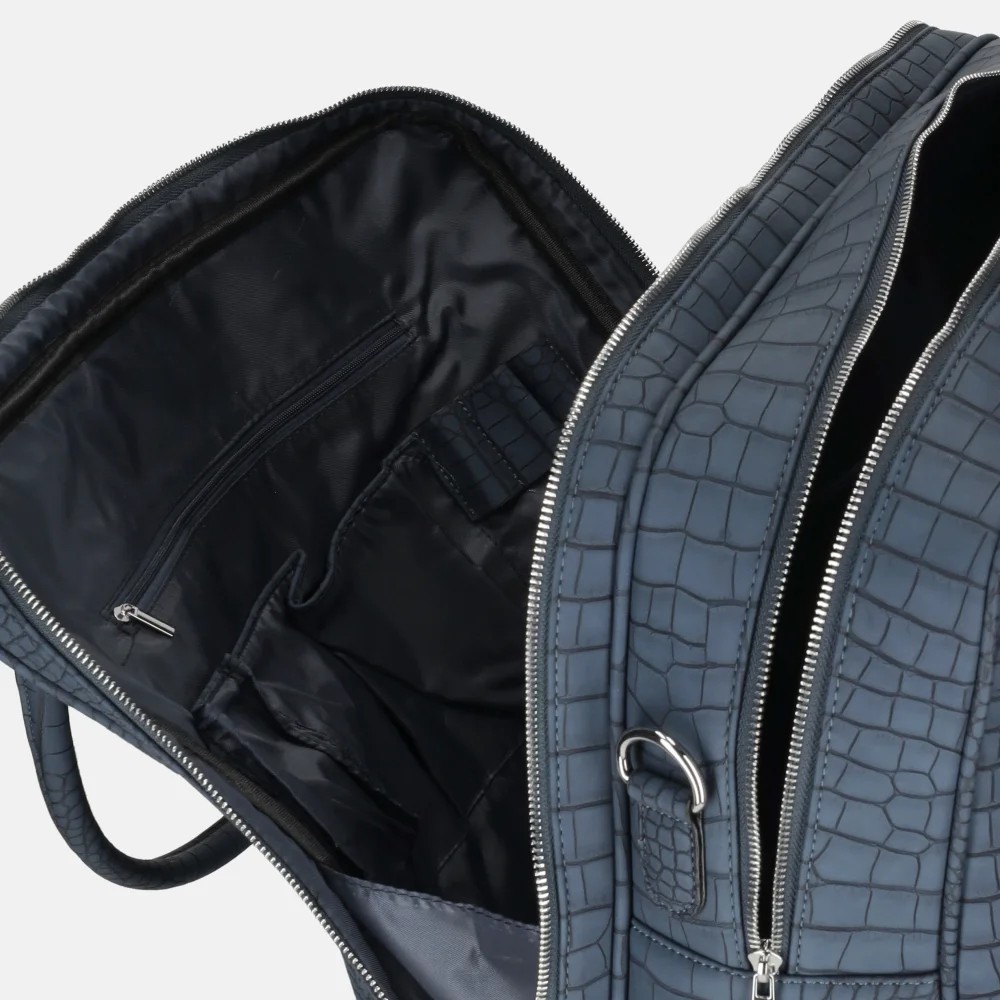 Olivia Lauren Octavia business trolley blauw bij Duifhuizen