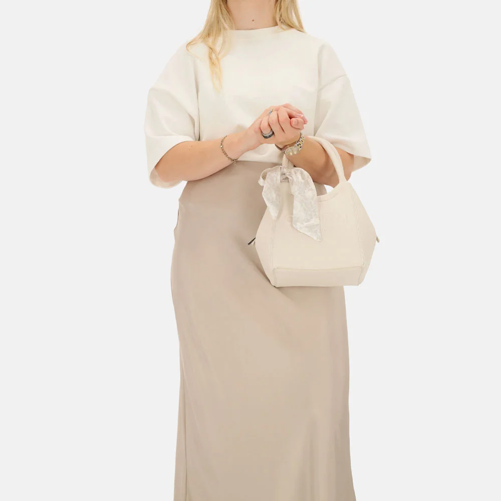 Charm London Bond street handtas off white bij Duifhuizen