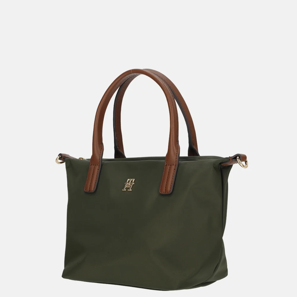 Tommy Hilfiger Popette tote handtas mini huntsman green bij Duifhuizen