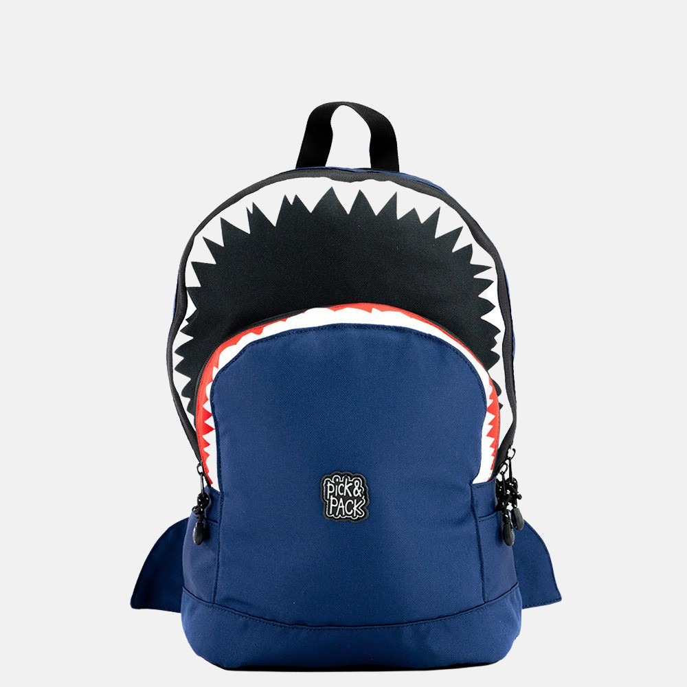 Pick & Pack Shark kinderrugzak M navy bij Duifhuizen