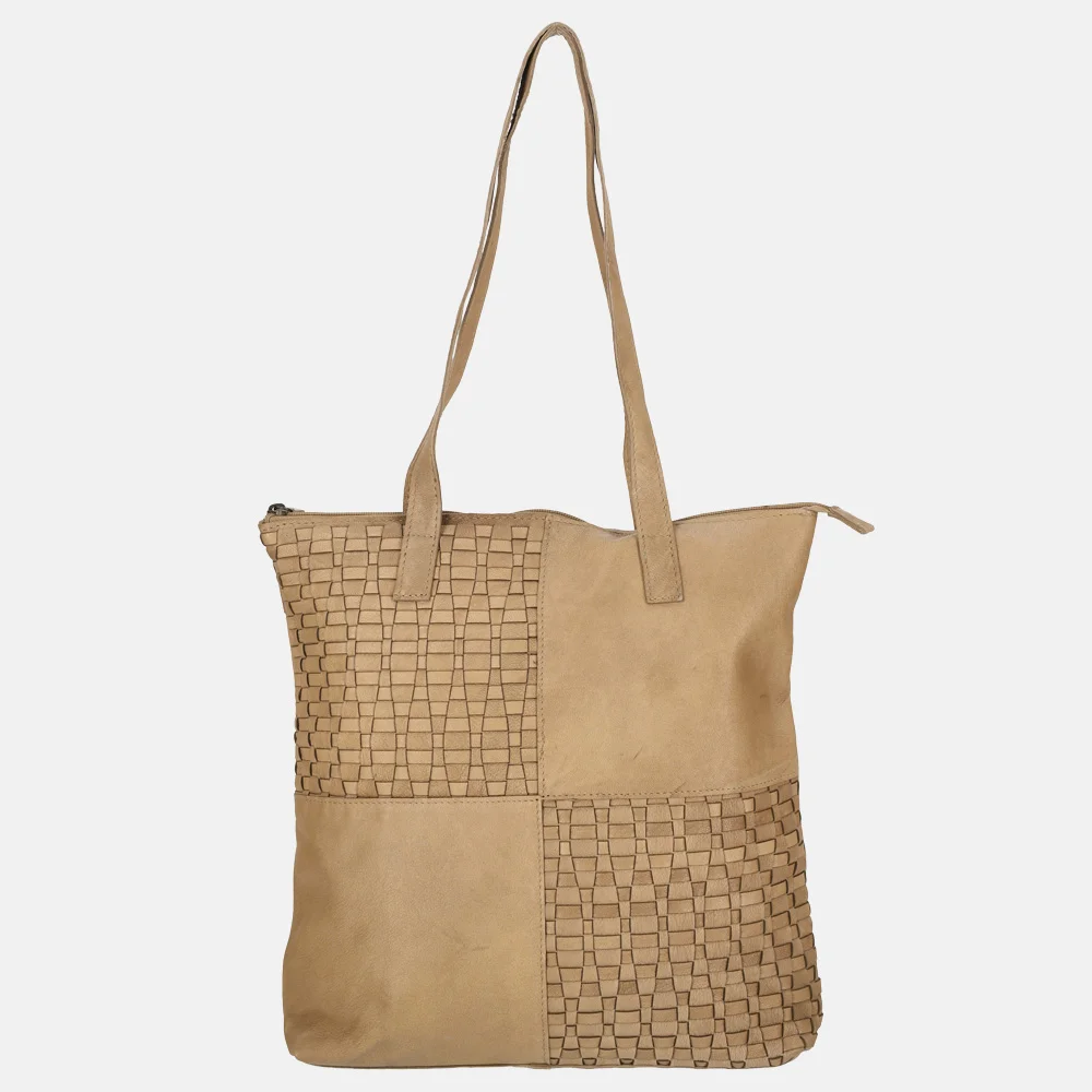 Enrico Benetti Sicily shopper lichttaupe bij Duifhuizen