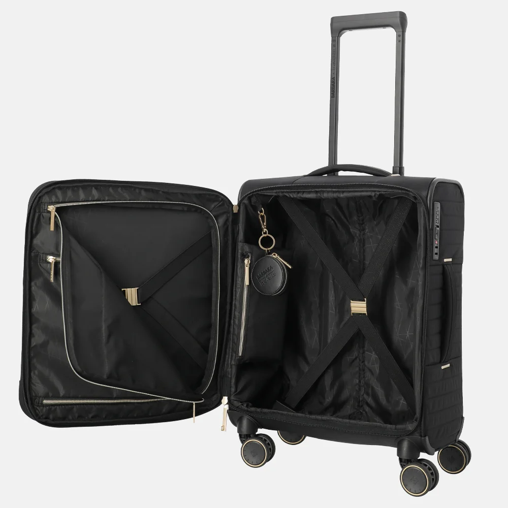 Travelite Barbara Stepp handbagage koffer 55 cm black bij Duifhuizen