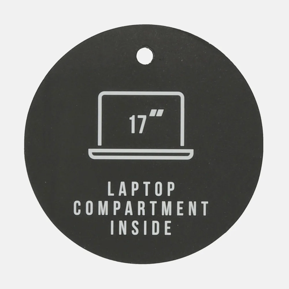 Enrico Benetti Munchen laptoprugzak 17 inch grijs bij Duifhuizen