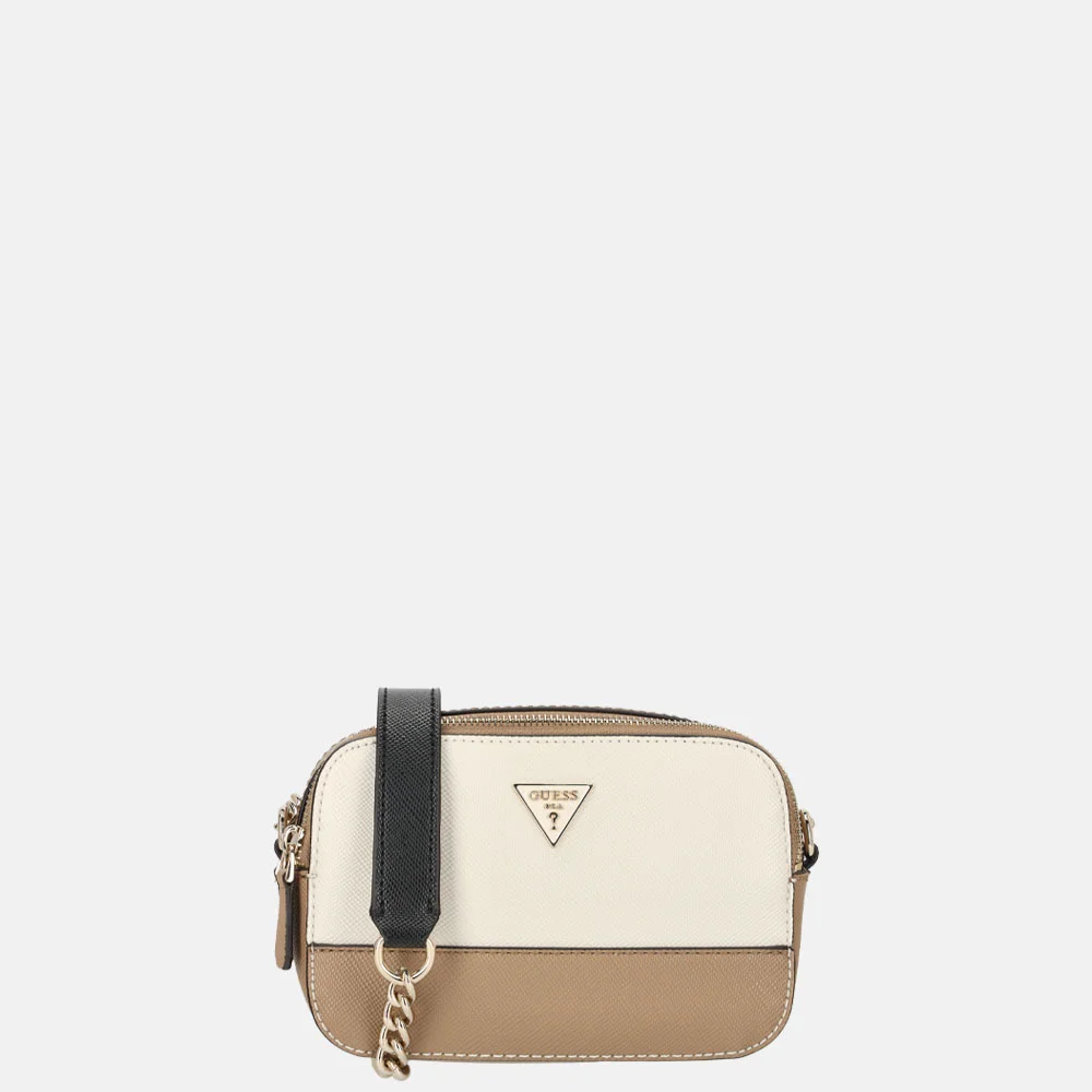 Guess Noelle II camera crossbody tas tan multi