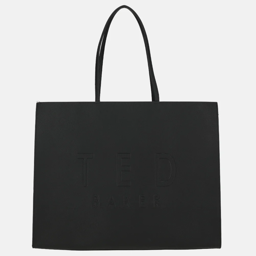 Ted Baker Iconna icon bag shopper XL jet black bij Duifhuizen