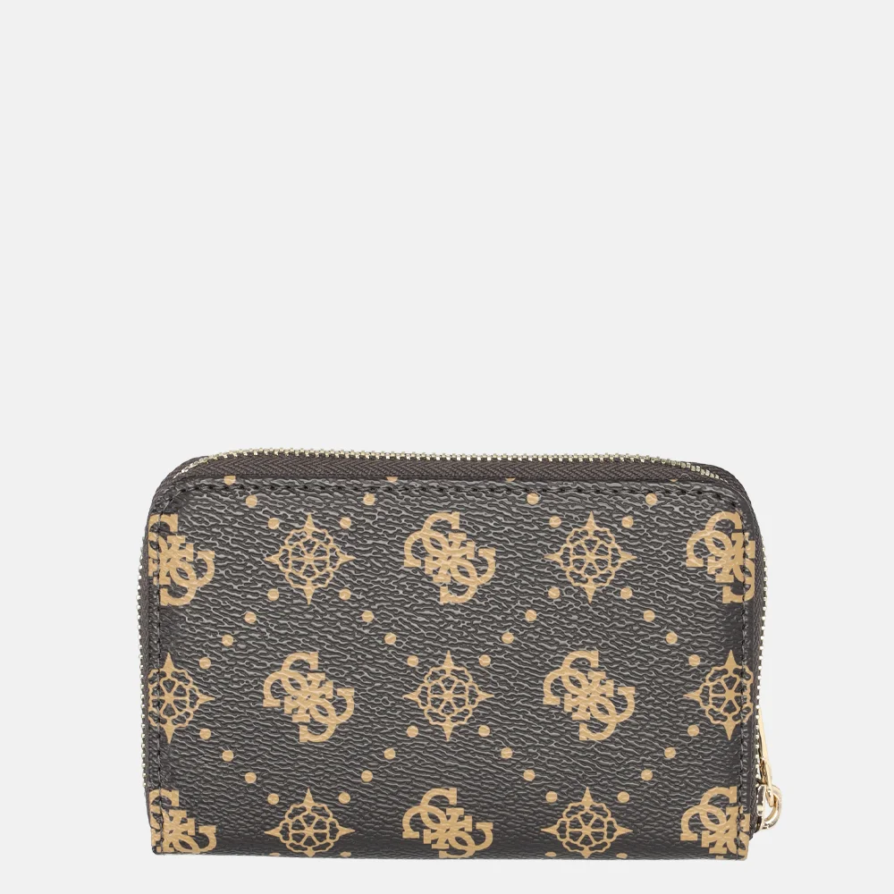 Guess Silia portemonnee M espresso logo bij Duifhuizen