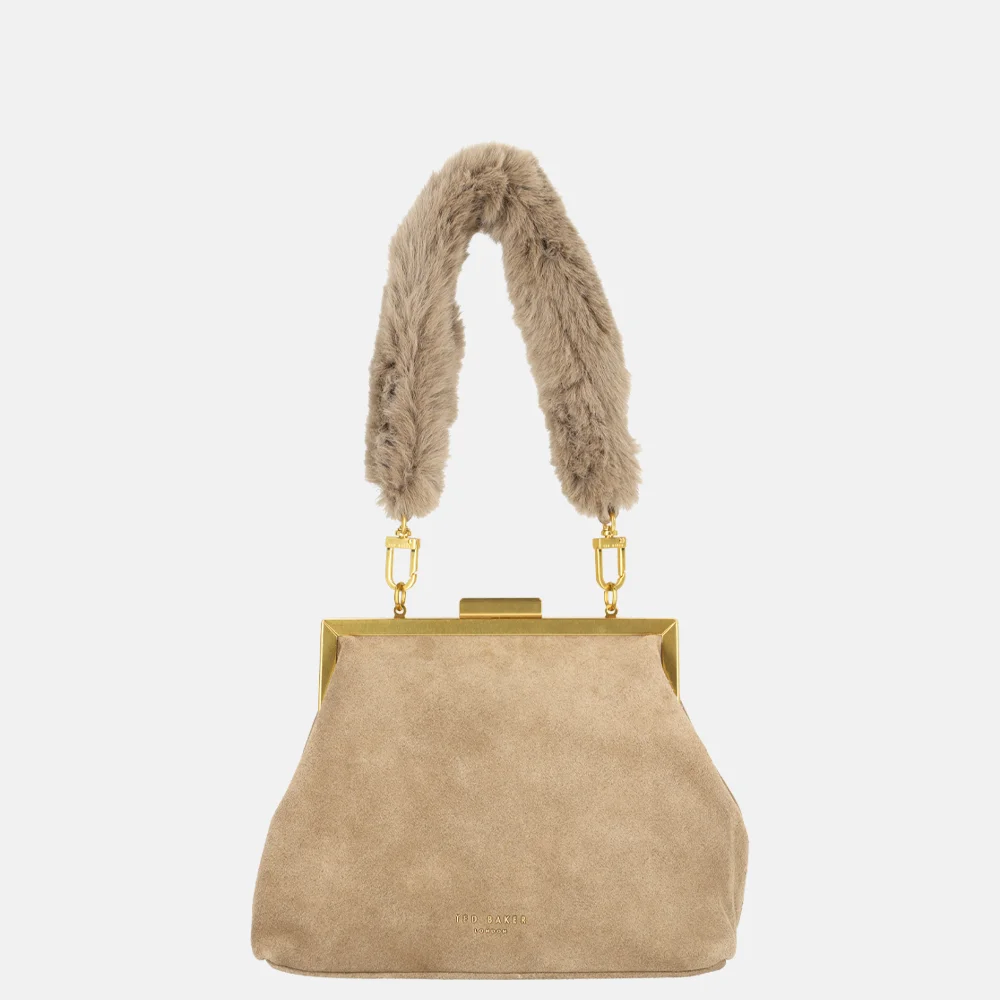 Ted Baker Purcela handtas taupe bij Duifhuizen