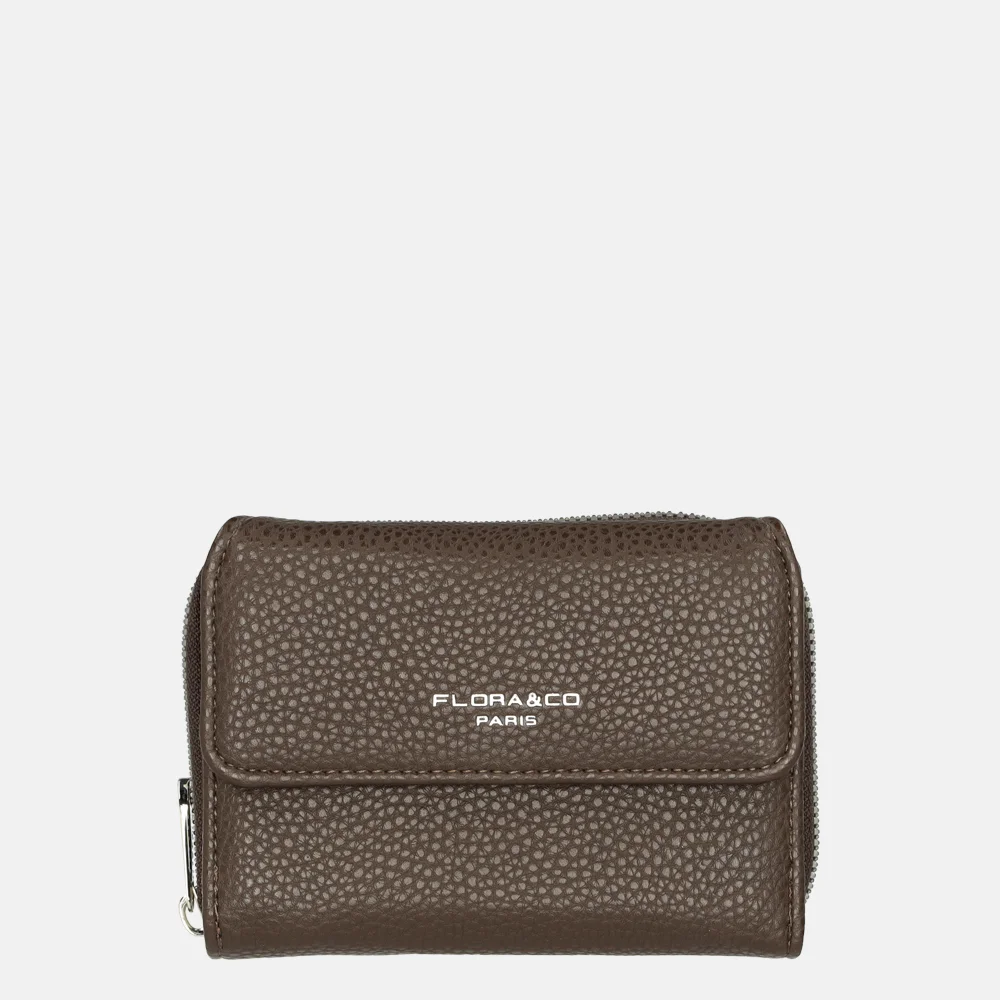 Flora & Co portemonnee chocolat