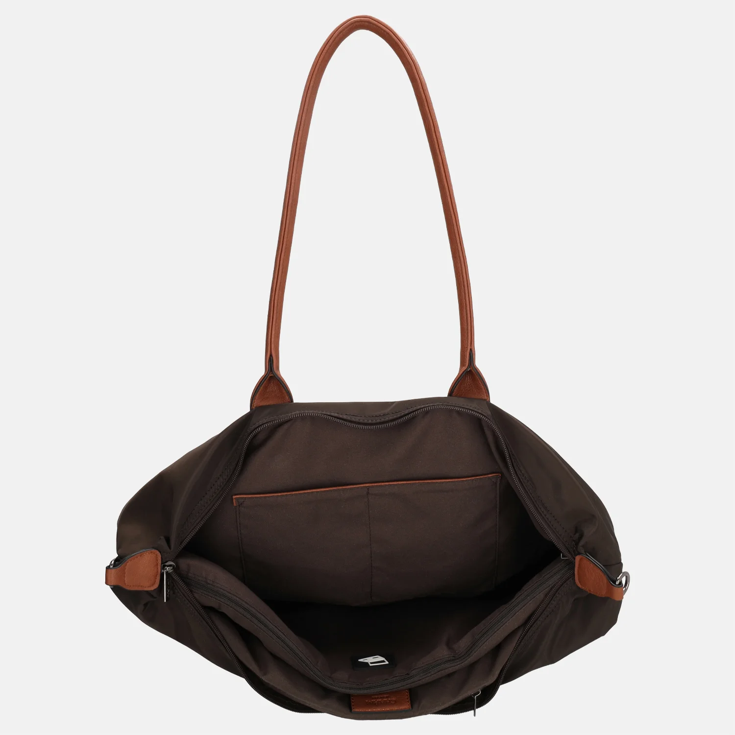 Charm London Buckingham shopper met 15.6 inch laptopvak L donkerbruin bij Duifhuizen