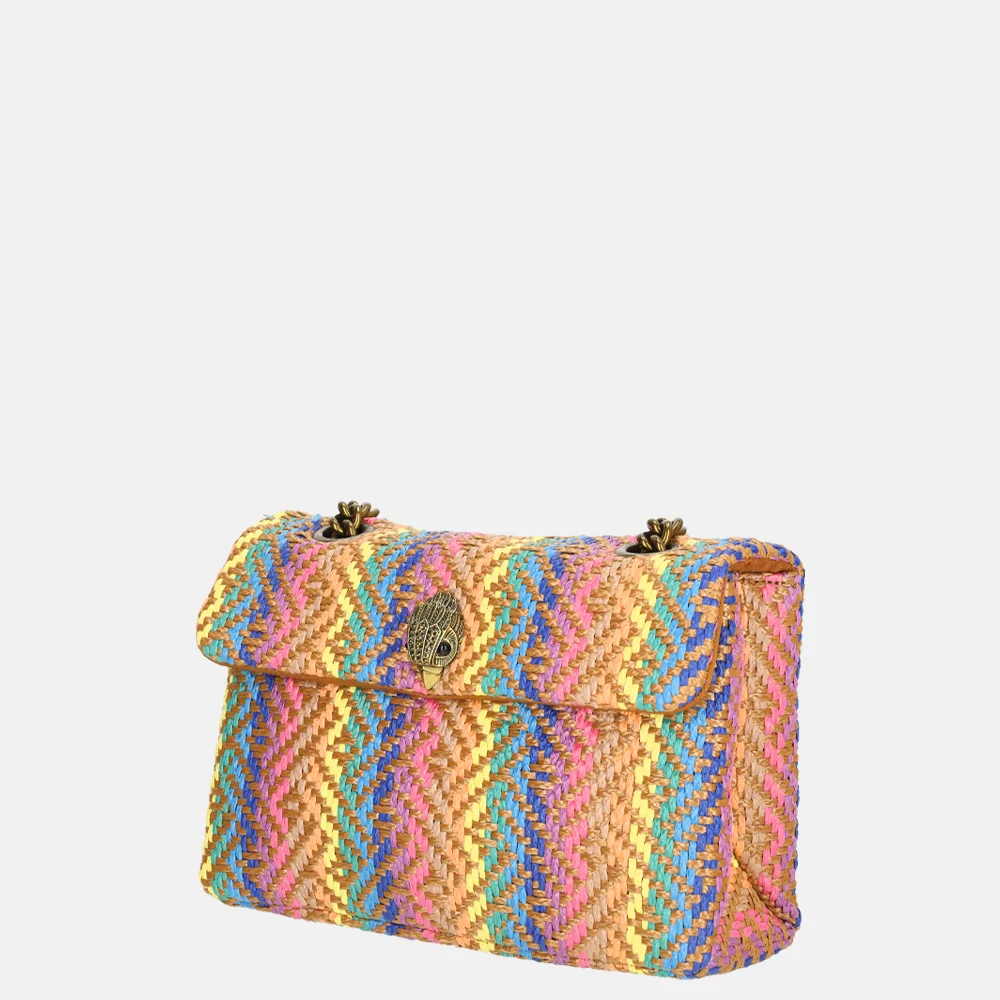 Kurt Geiger Kensington schoudertas M raffia multi bij Duifhuizen