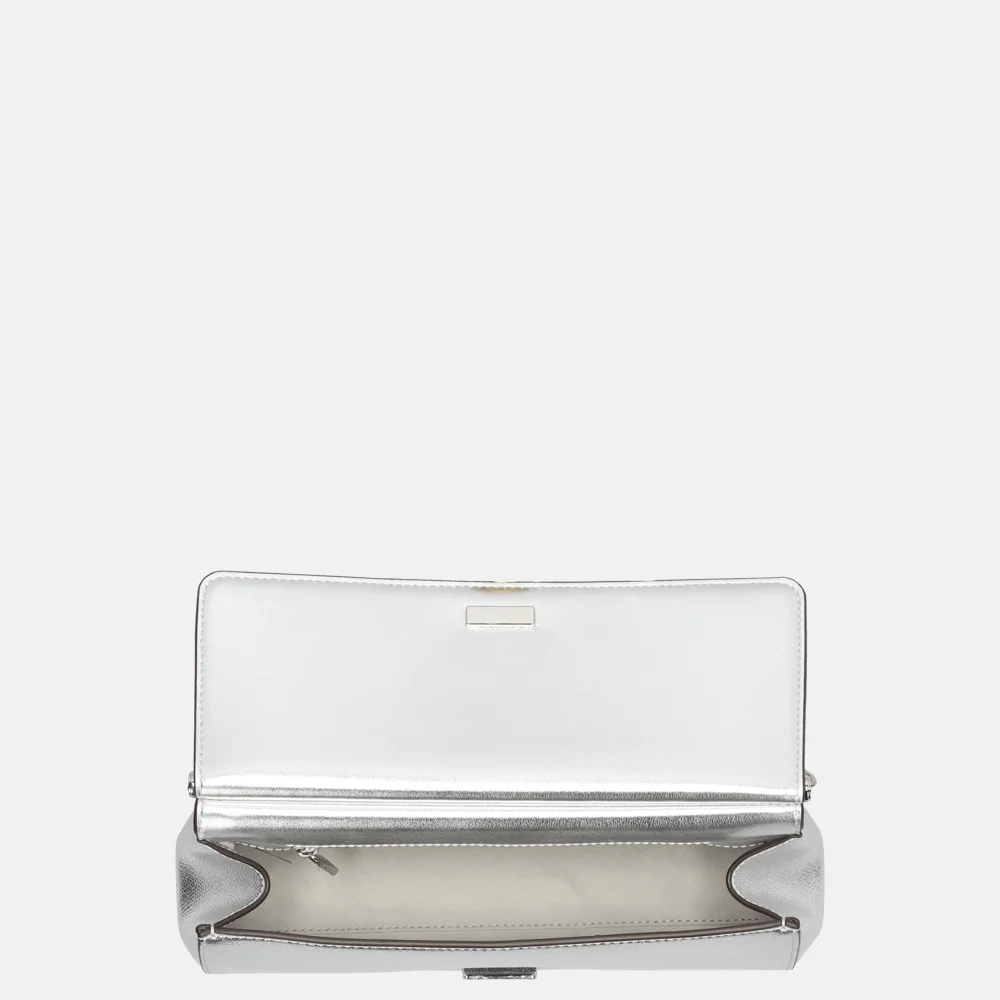 Michael Kors Carmine clutch zilver bij Duifhuizen