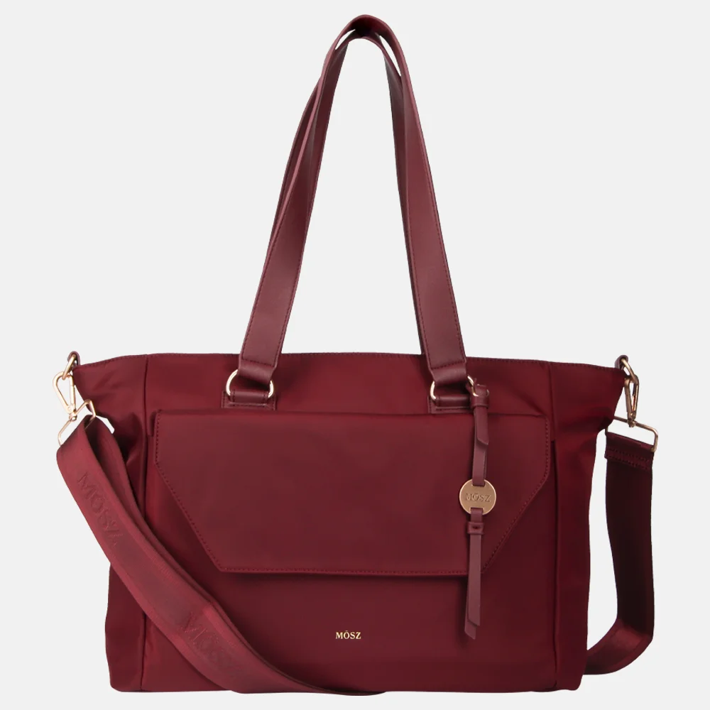 Mosz Denise laptoptas/shopper 15.6 inch aubergine