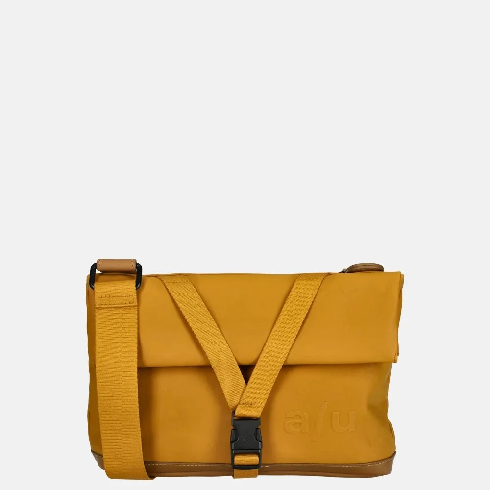 Aunts and Uncles Yao rolltop crossbody tas butterscotch