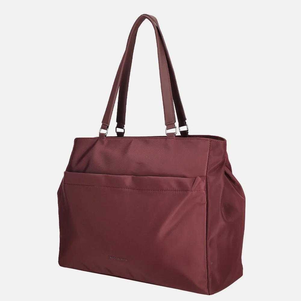 Enrico Benetti Caroline businesstas 15 inch donker rood bij Duifhuizen