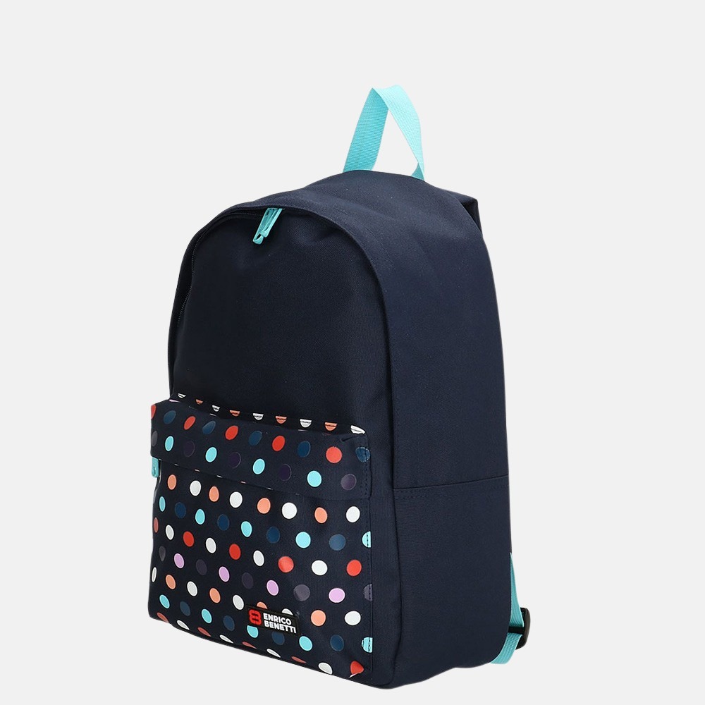 Enrico Benetti Amsterdam City rugzak dots blue bij Duifhuizen