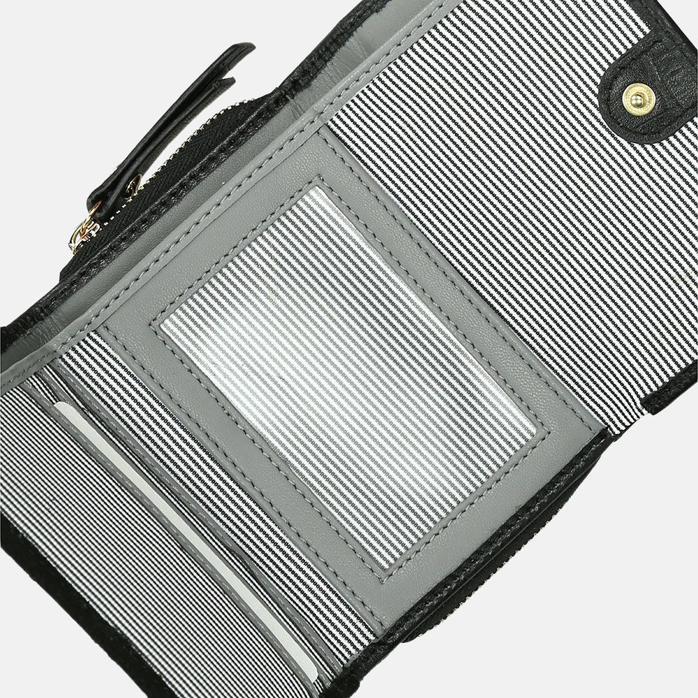 LouLou Essentiels Classy Croco portemonnee XS black bij Duifhuizen