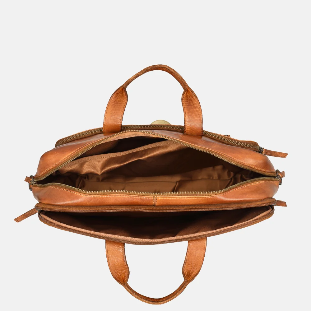 Bear Design Jamie shopper/laptoptas 15.6 inch cognac bij Duifhuizen
