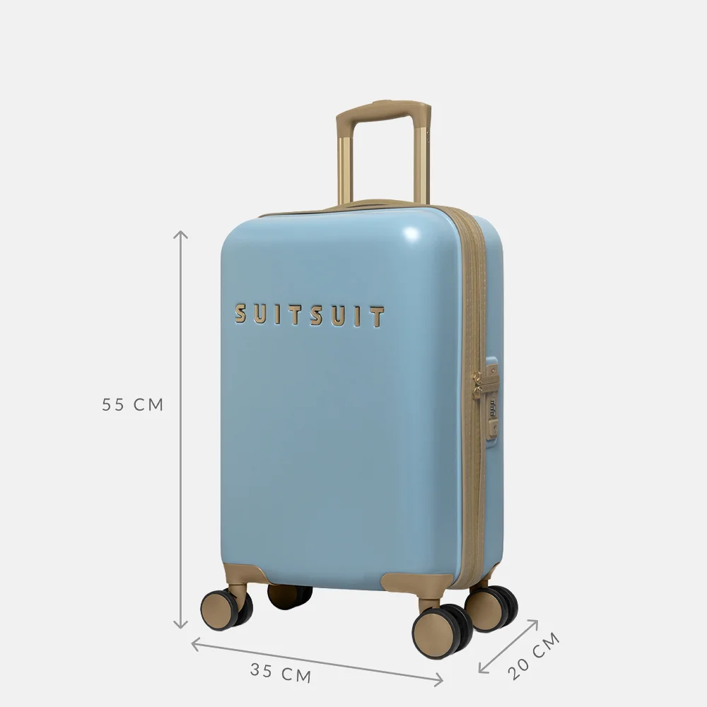 Suitsuit Fusion handbagage koffer 55 cm borrowed blue bij Duifhuizen