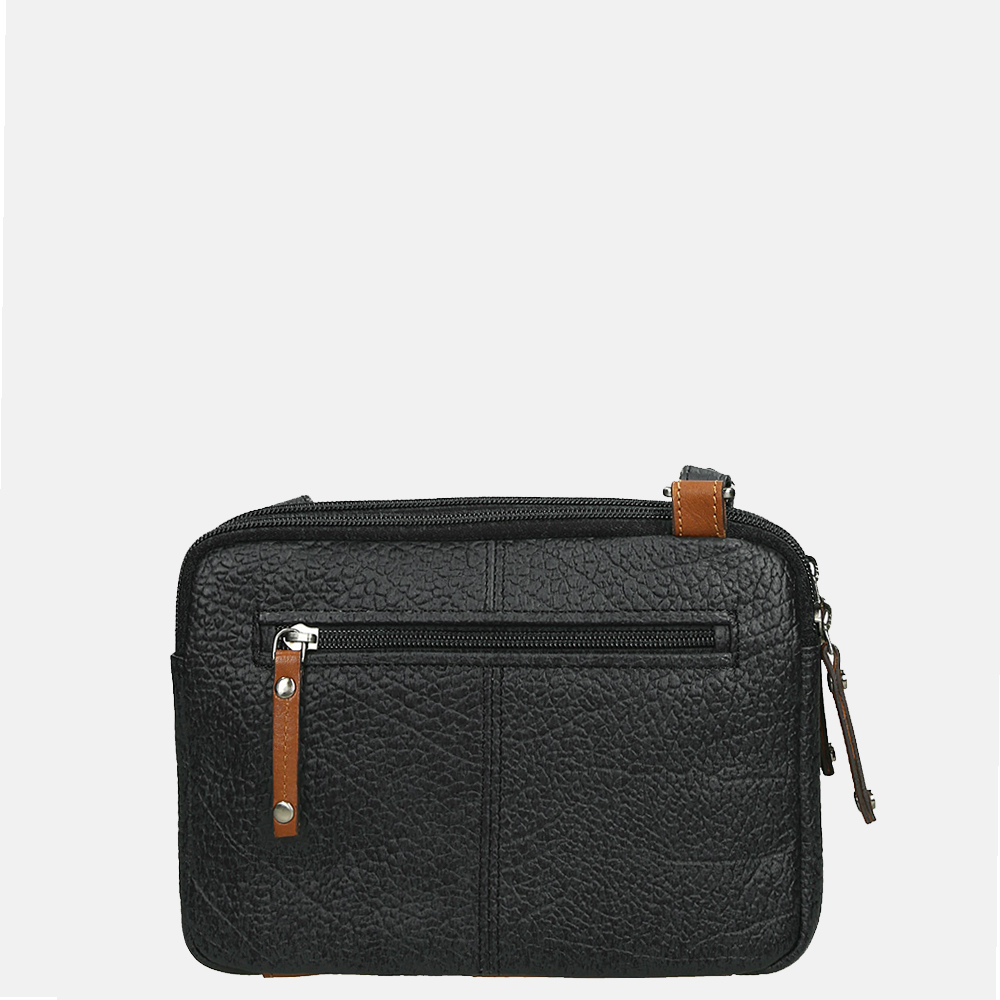 Berba Chamonix crossbody tas black bij Duifhuizen