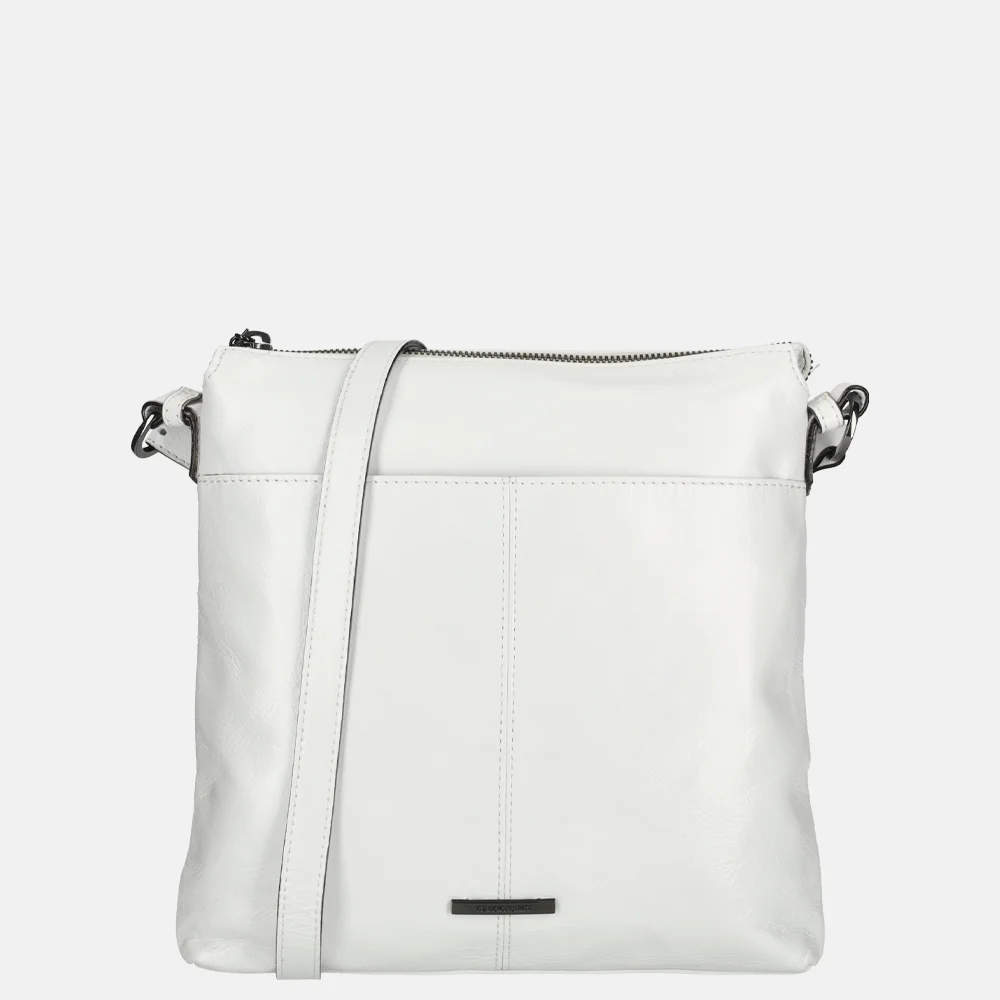 Claudio Ferrici Pelle Vecchia crossbody tas white