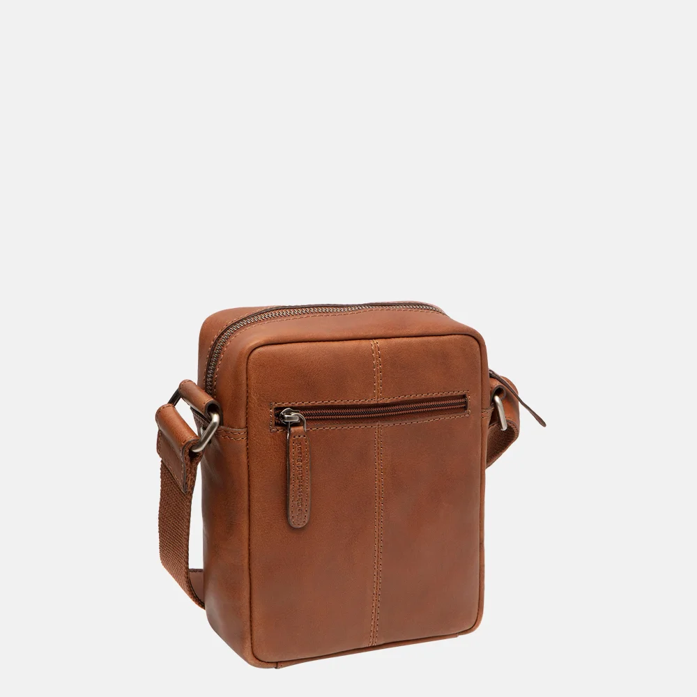 Chesterfield Troy schoudertas soft class cognac bij Duifhuizen