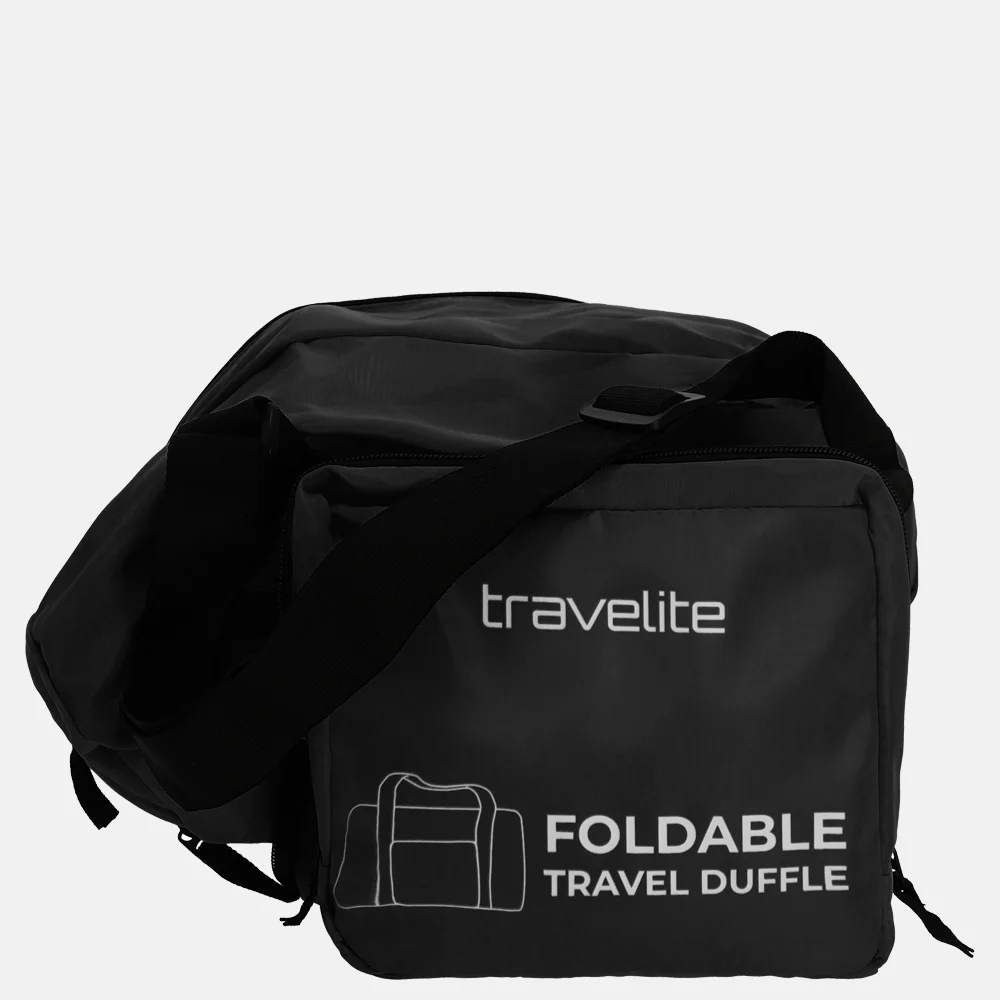 Travelite opvouwbare weekendtas black bij Duifhuizen