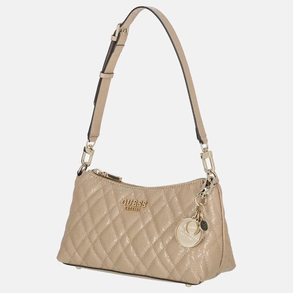 Guess Isemay schoudertas Pale Mocha bij Duifhuizen