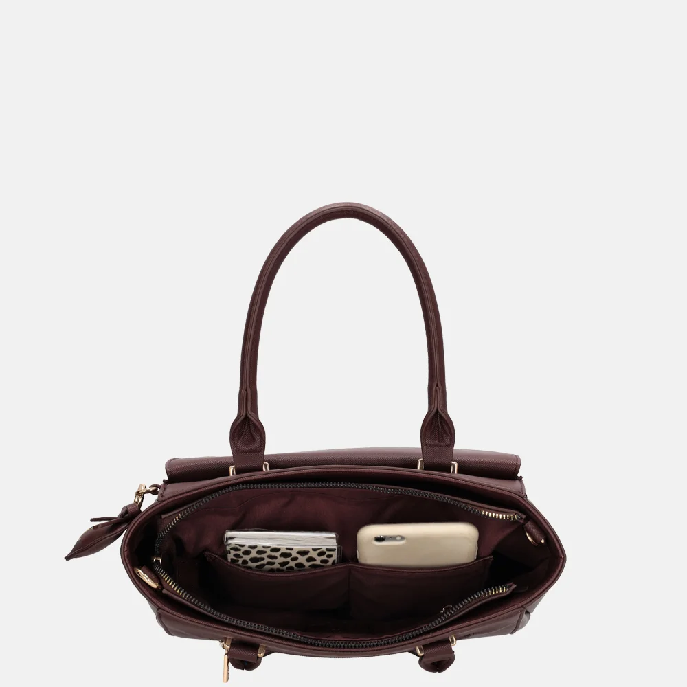 Charm London Cambridge handtas M bordeaux bij Duifhuizen
