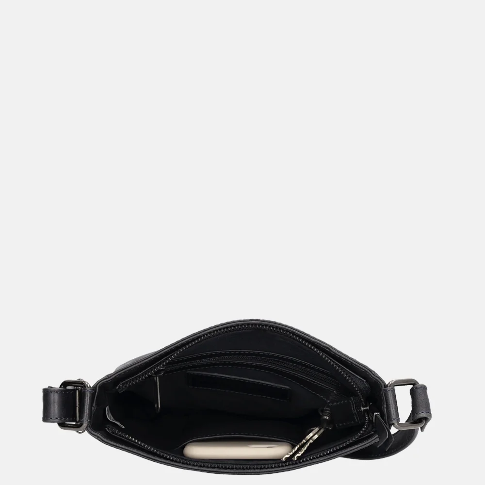 Hide & Stitches Porto schoudertas donkerblauw bij Duifhuizen