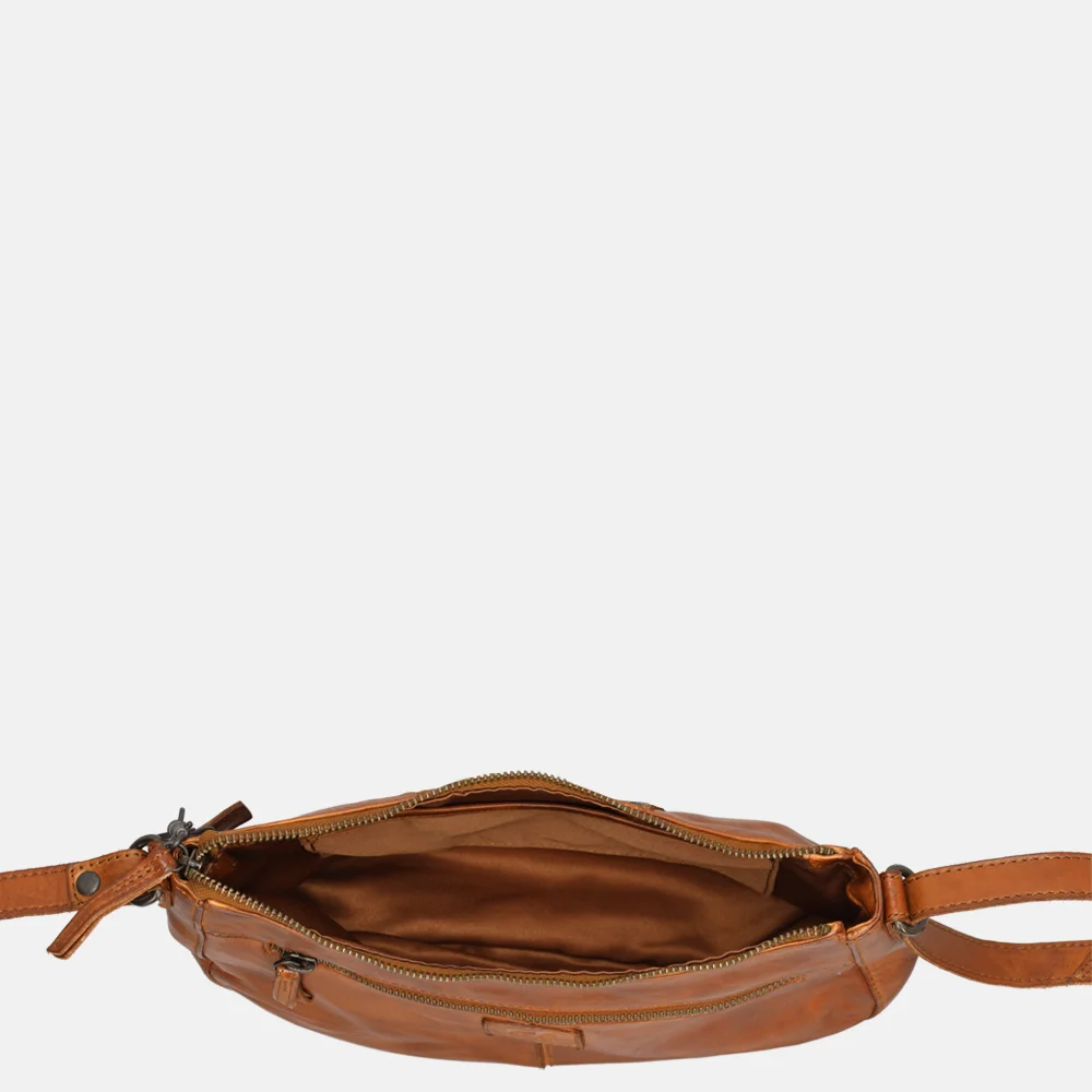 Bear Design crossbody tas studs cognac bij Duifhuizen