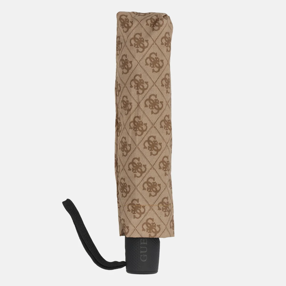Guess opvouwparaplu latte logo bij Duifhuizen