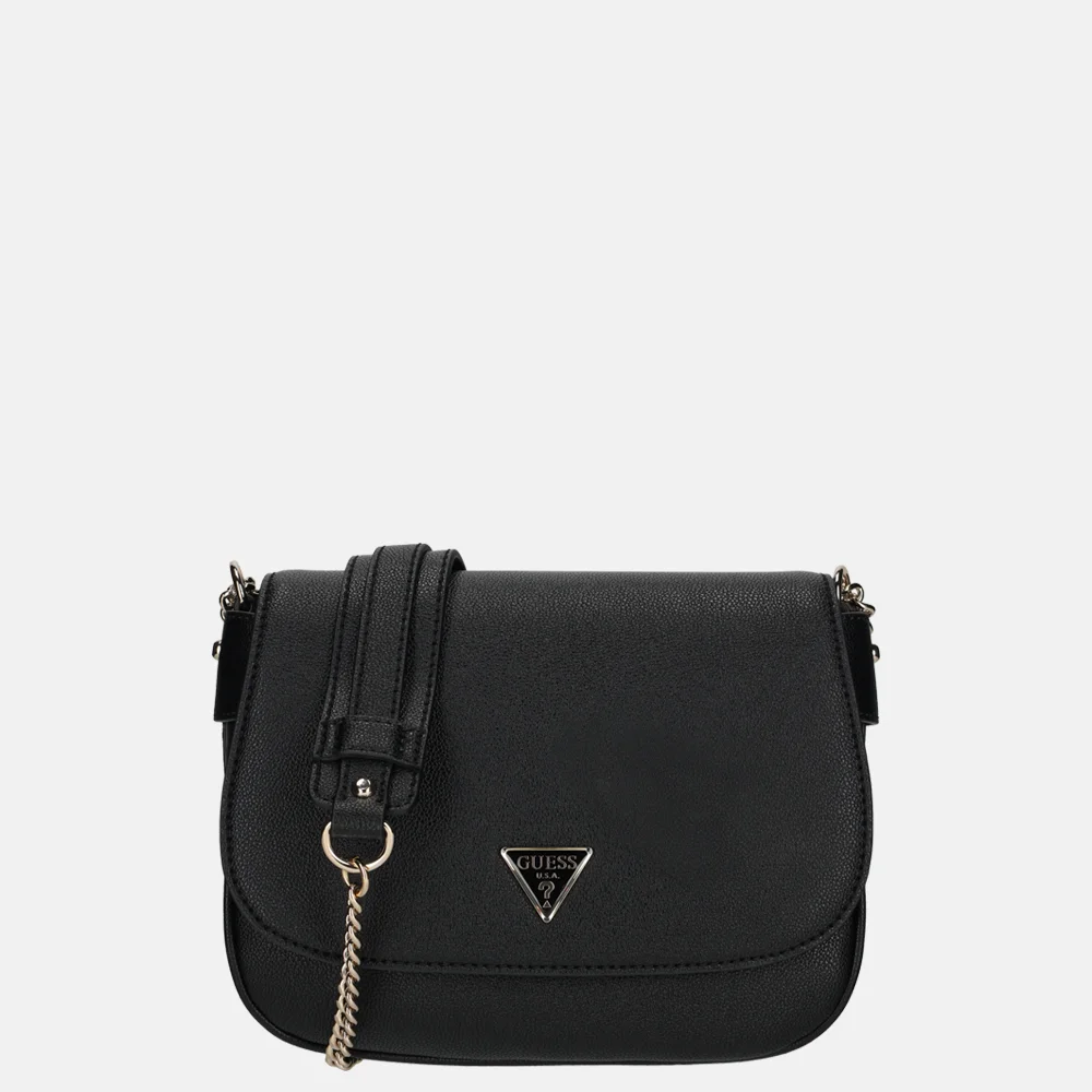 Guess Fedora flap schoudertas black bij Duifhuizen