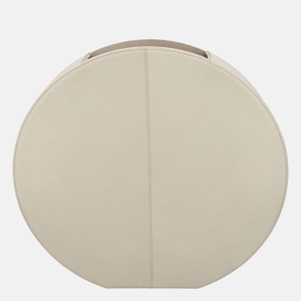 Chamada leren vaas effen large beige bij Duifhuizen