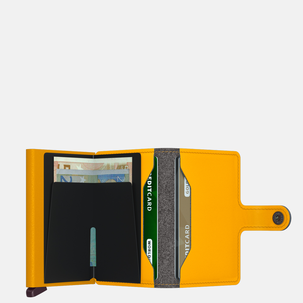 Secrid Miniwallet Yard pasjeshouder powder ochre bij Duifhuizen