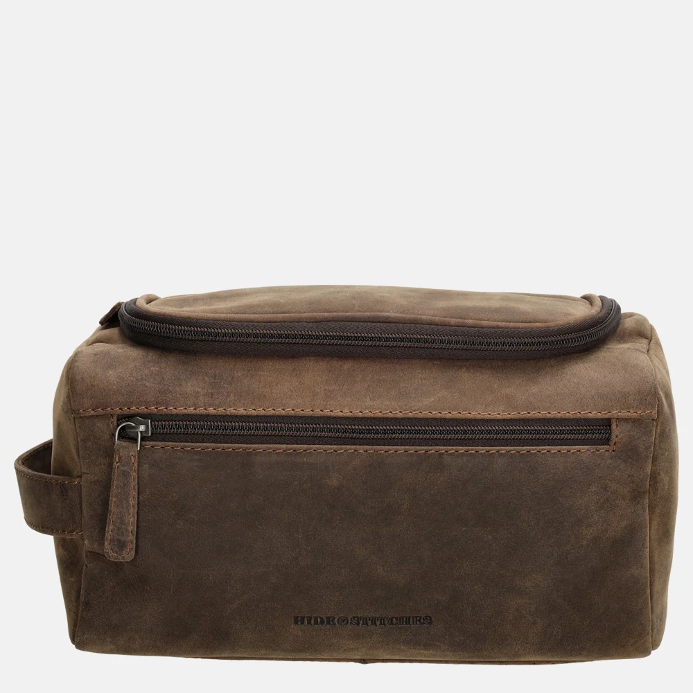 Hide & Stitches Idaho toilettas donkerbruin bij Duifhuizen