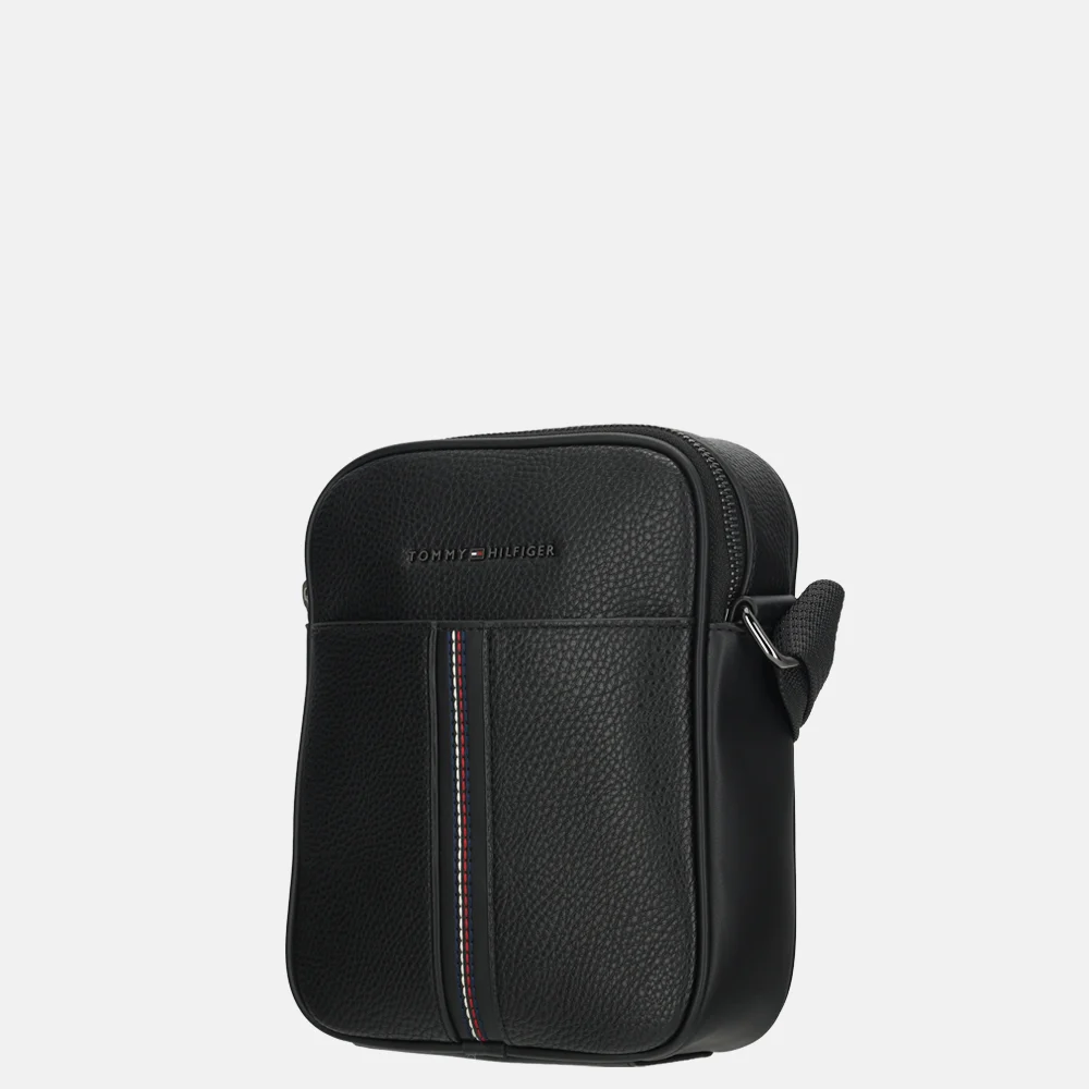Tommy Hilfiger Central mini crossbody tas black bij Duifhuizen