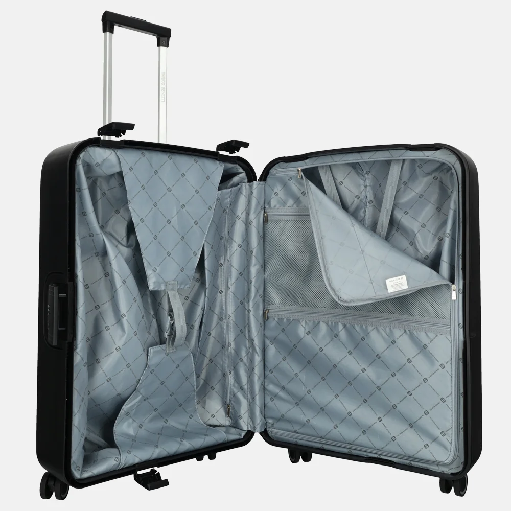 Enrico Benetti Chicago koffer 75 cm zwart bij Duifhuizen