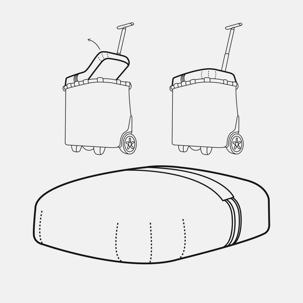 Reisenthel Carrycruiser Raincover black bij Duifhuizen