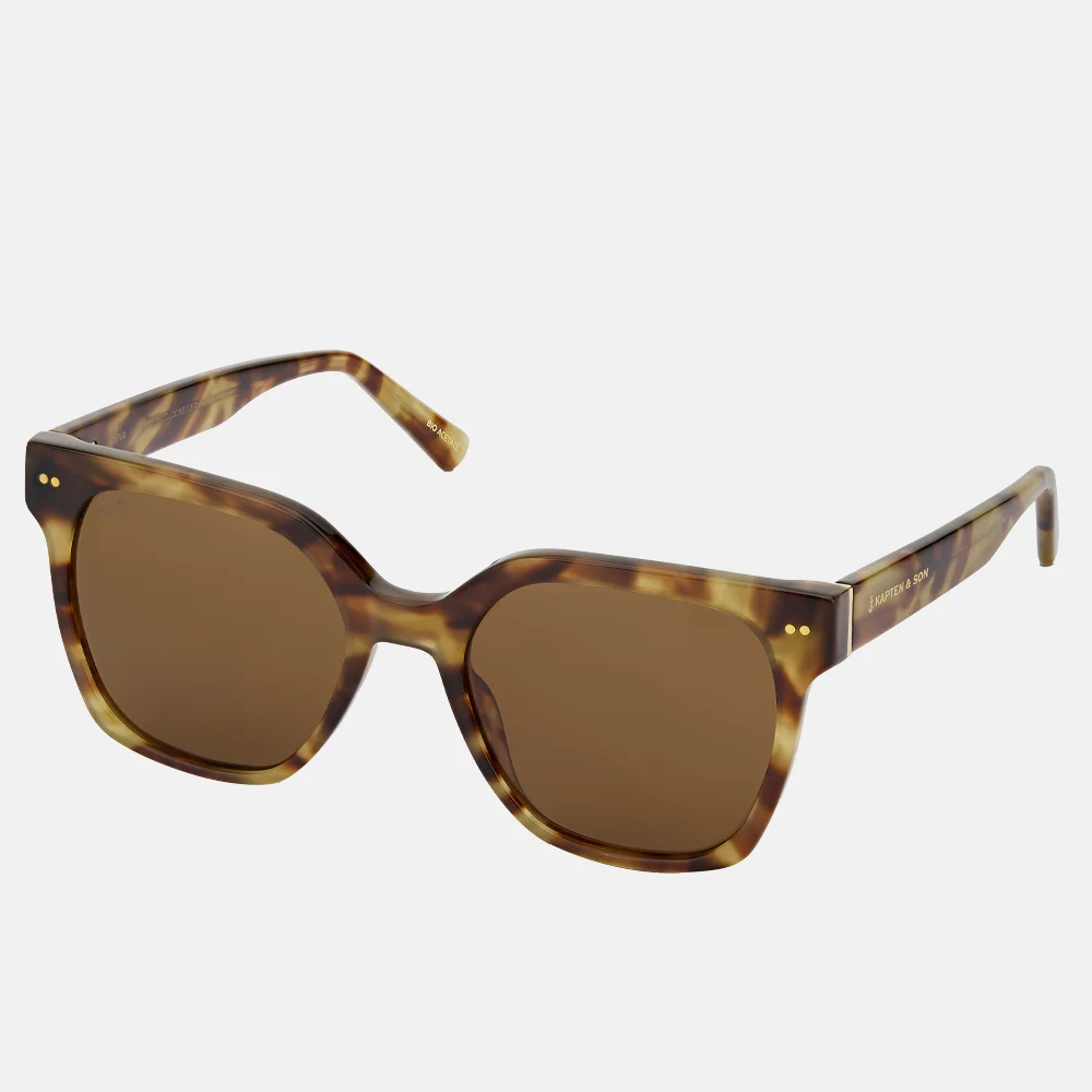 Kapten & Son Siena zonnebril havana tortoise brown bij Duifhuizen