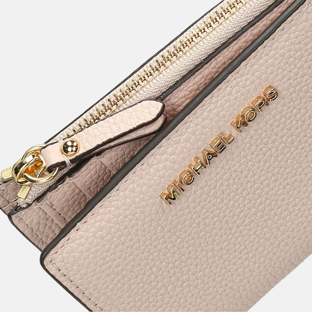 Michael Kors Jet Set Snap portemonnee soft pink bij Duifhuizen