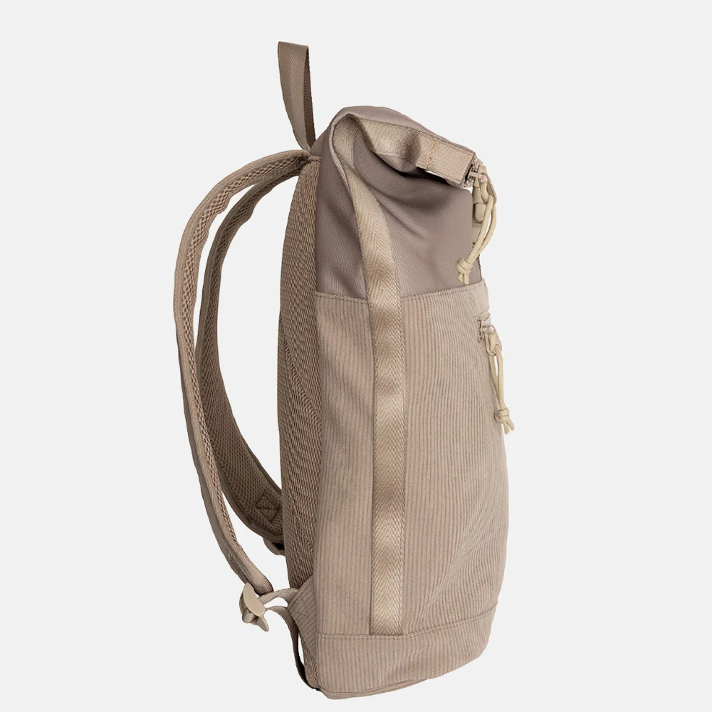 New Rebels New York rugzak rolltop 13 inch taupe bij Duifhuizen