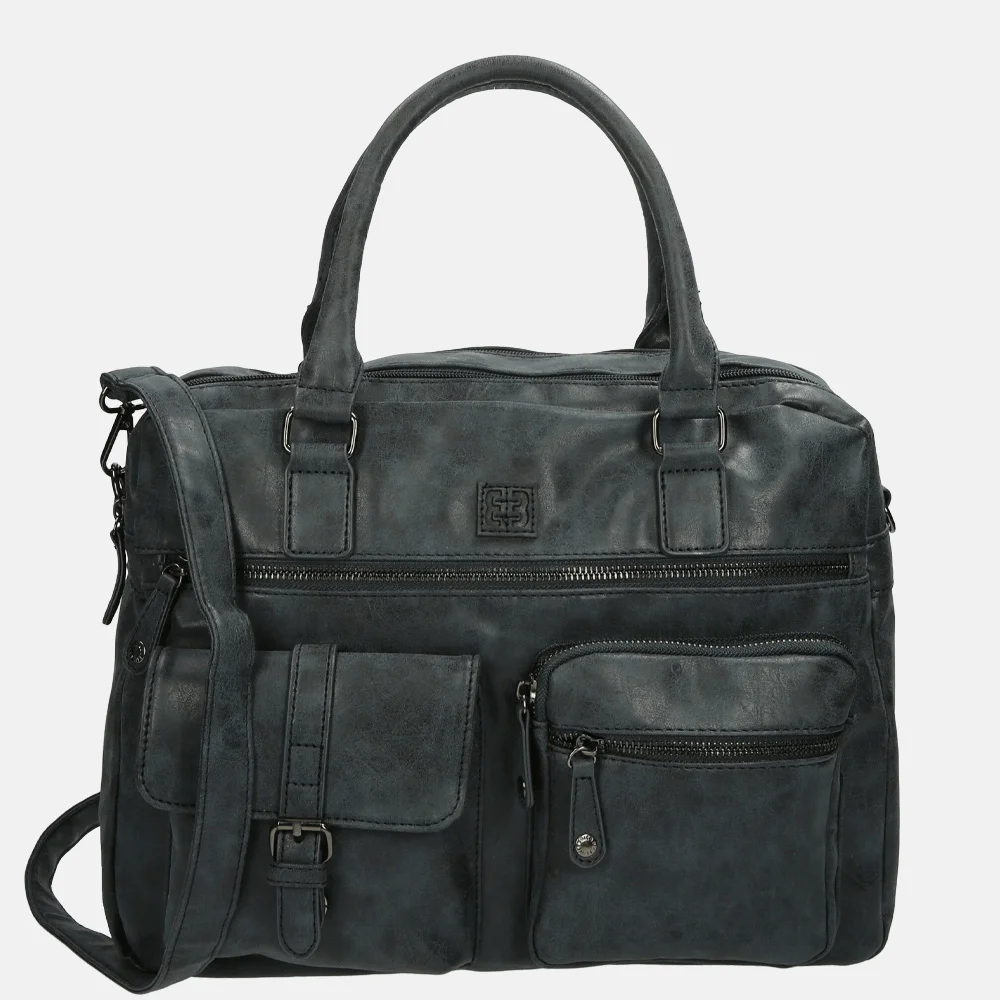 Enrico Benetti Ardèche shopper 13 inch navy bij Duifhuizen
