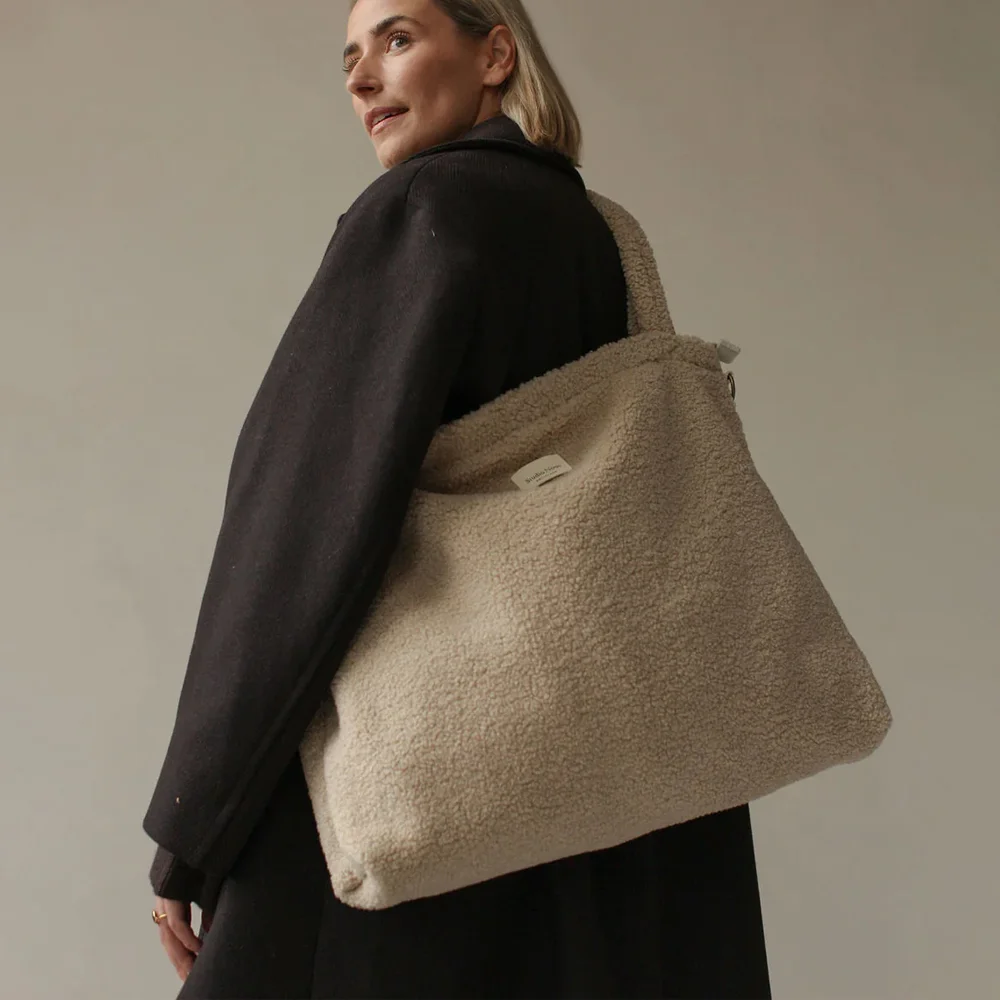Studio Noos Diaper Teddy mom bag luiertas ecru bij Duifhuizen