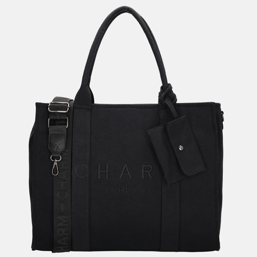 Charm London laptoptas 15 inch zwart